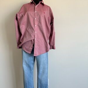 Ralph Lauren Men's Casual pink Button Down Shirt
